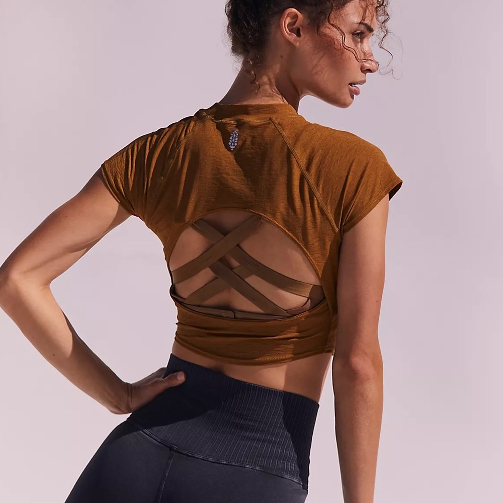 Free people boardwalk baby tee